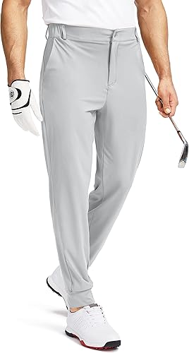 Soothfeel Pantalones deportivos de golf para hombre con 5 bolsillos, ajustados, elásticos, para correr, viajes, trabajo, para hombre