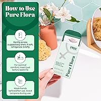 Vista 6 de PURE WOMAN Pure Flora - Supositorio probiótico vaginal – Lactobacillus de 4 cepas + lactoferrina + ácido hialurónico USP – Promueve el microbioma