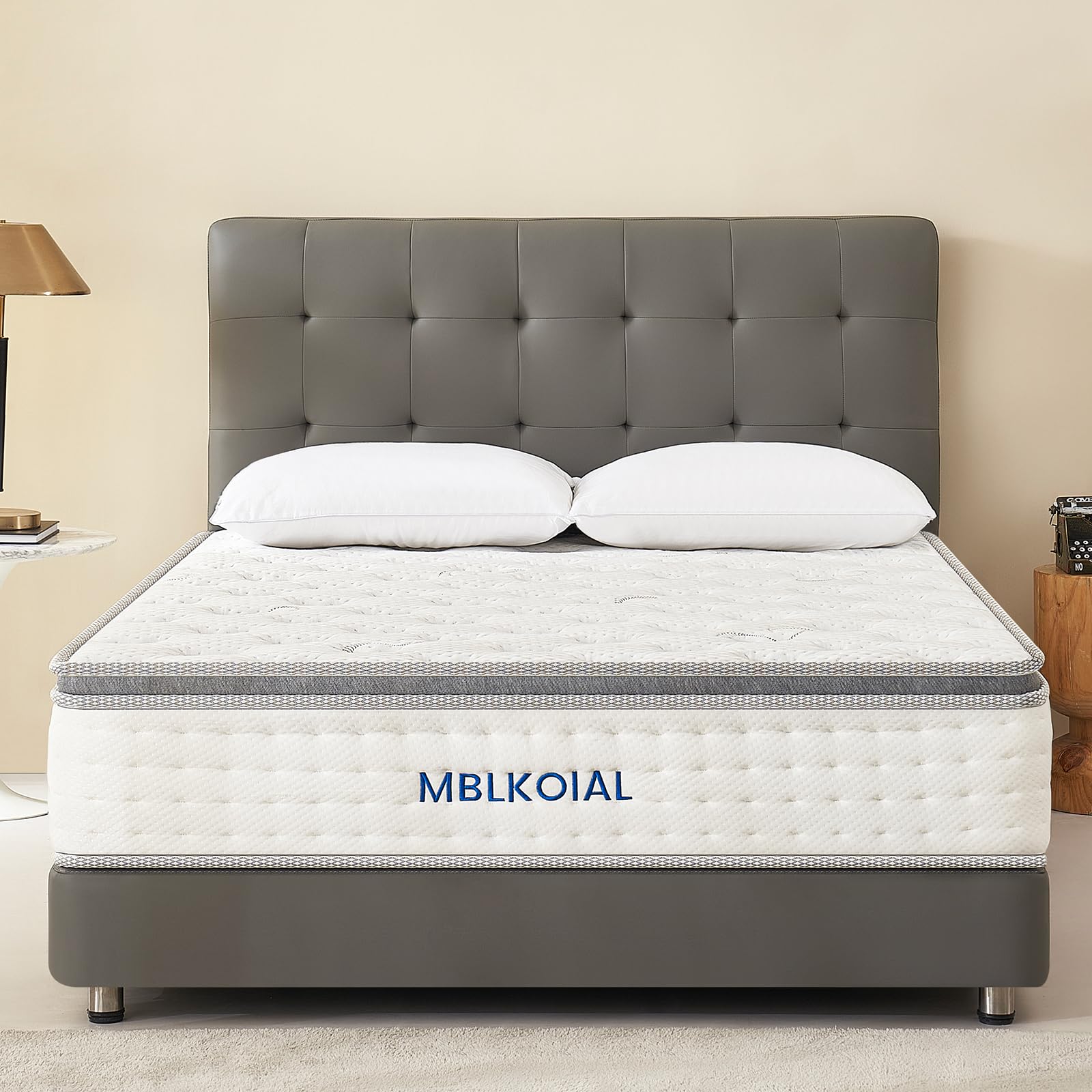 Materac 90 x 200 cm, wysokość 30 cm, materac sprężynowy, ortopedyczny materac ze sprężynami kieszeniowymi, stopień twardości H3, certyfikat Öko-Tex, dla dorosłych (30 cm, 90 x 200 cm)