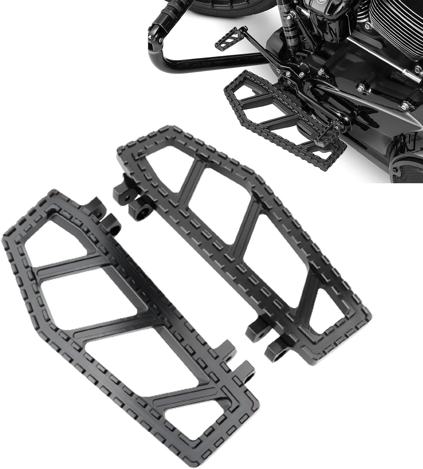 Wide Mini Floorboards MX Offroad Riot Front Floorboards