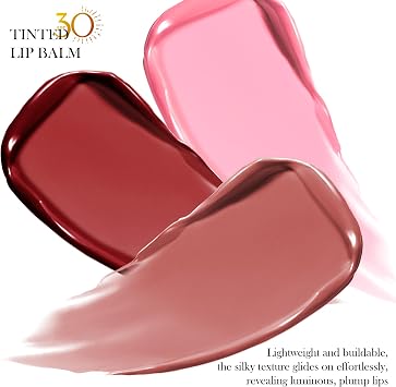 Prreal Tinted Lip Balm with SPF 30, Moisturising Lip Care for Dry & Chapped Lips, Unscented, Shea Butter Jojoba Seed Oil, Nourishing Everyday Lips Makeup, 0.11 oz, 01 Pink Love