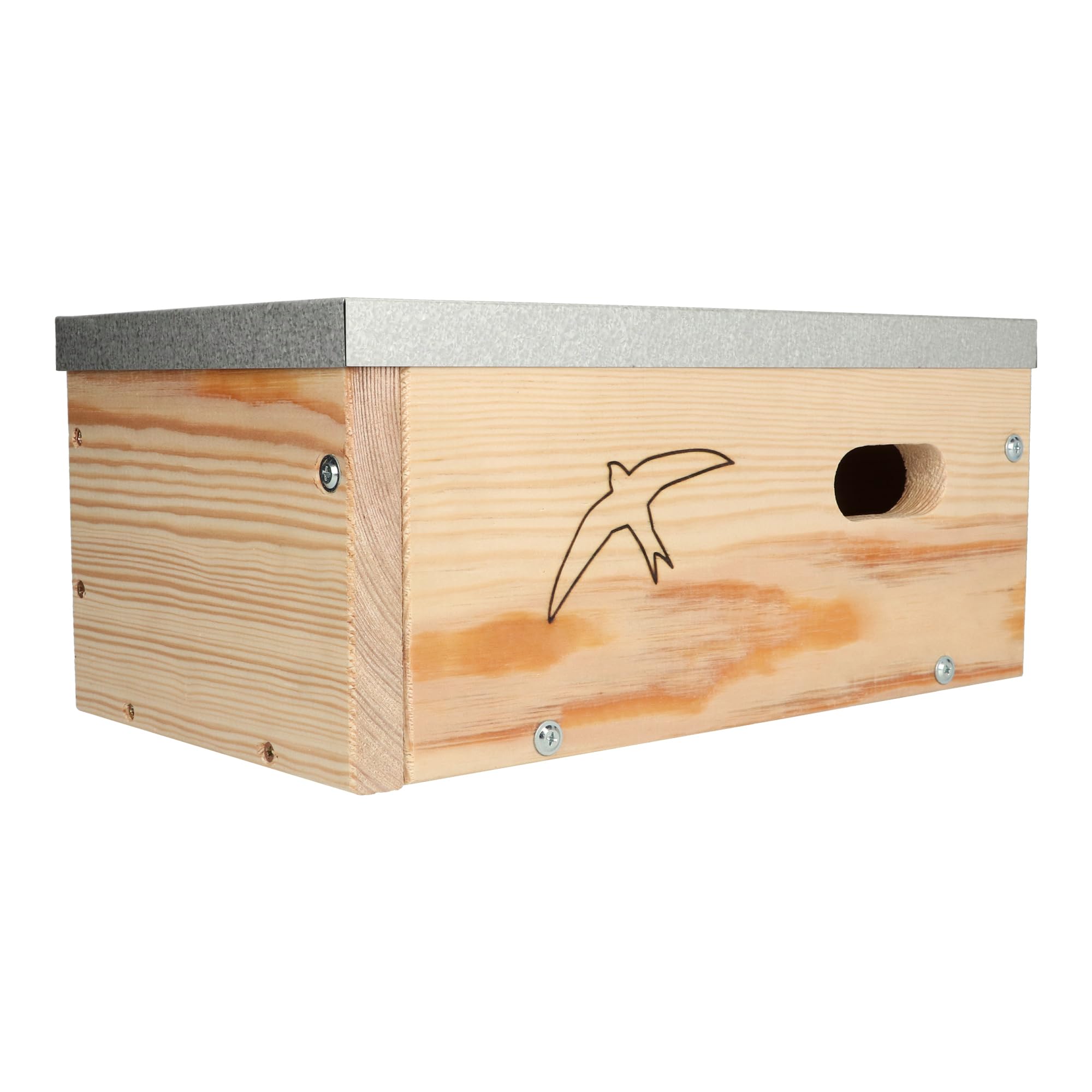 Mauersegler Typ EINFACH DIY MKW - Stabiler nisthaus für Wildvögel und Gartenvögel - Vogelhaus aus Nadelholz - Wetterfest