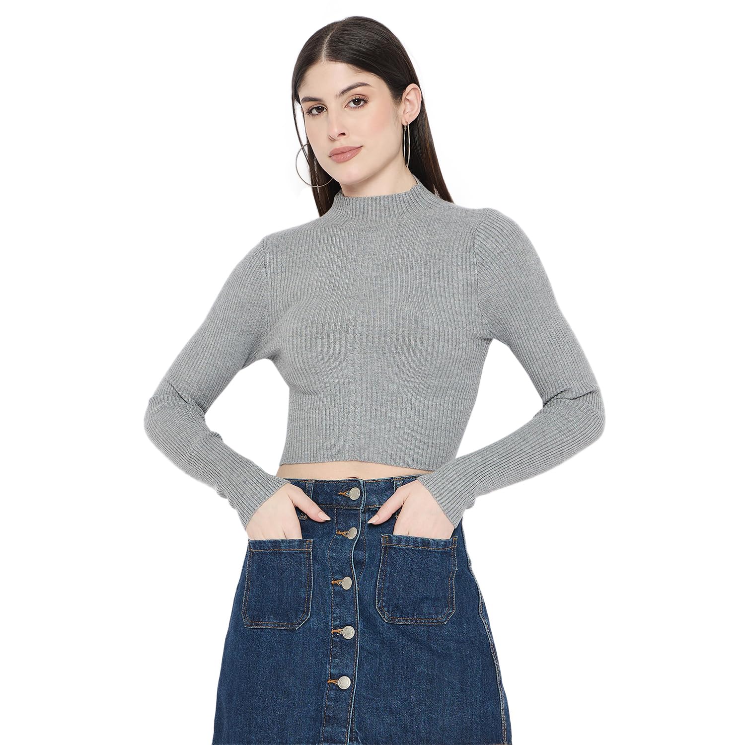 camey Women Woolen Winter Full Sleeve High Neck top|Sweater-picture-47