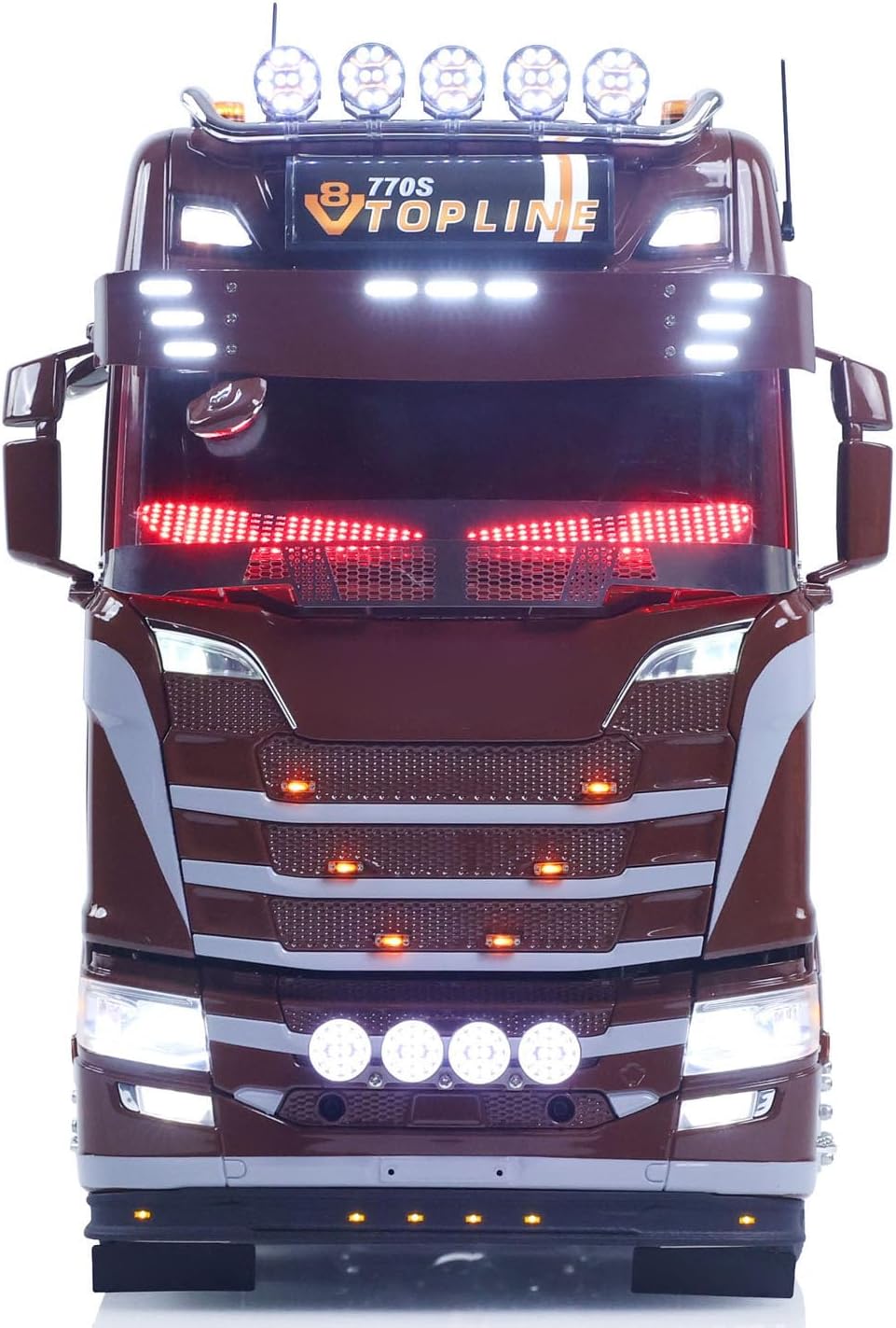 1/14 Remote Control Tractor Truck 770S 3Speed 6x2 Metal Chassis Axle Lock RC Lorry Vehicle Light Sound System ST8 Radio RTR Model Hobby Grade Model for Ages 14+