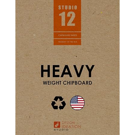 Paclord 100-Pack Chipboard Sheets – 8.5x11, 22 Pt Thick Kraft Cardboard For Crafts, Scrapbooking & Shipping