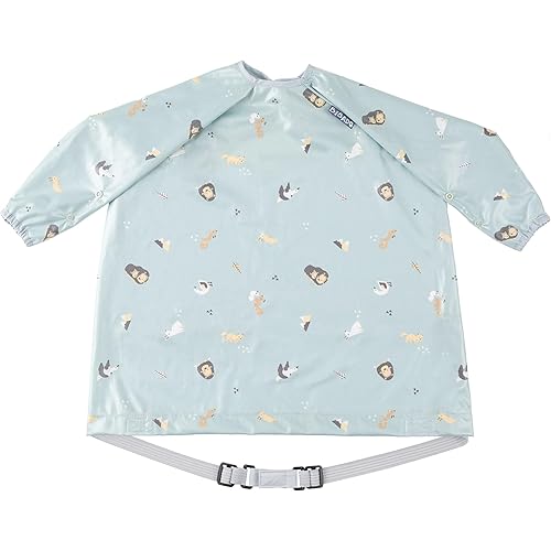 BIBaDO Mess Proof Baby Feeding Bibs, Long Sleeve Weaning Essential 6 to 36 Months Toddler Bib, Waterproof, Machine Washable