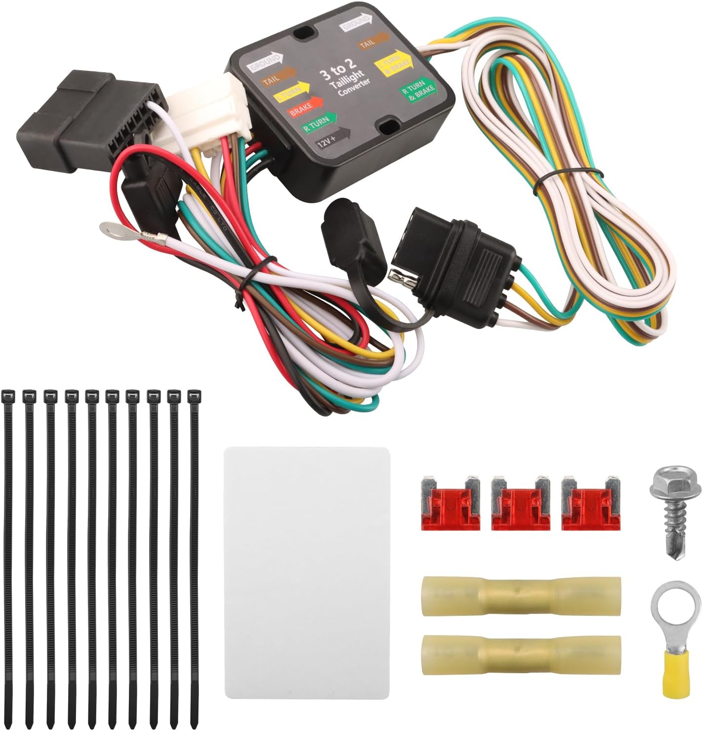 56378 Trailer Wiring Connector Harness 4-Way Flat Output for Honda Odyssey 2011-2017