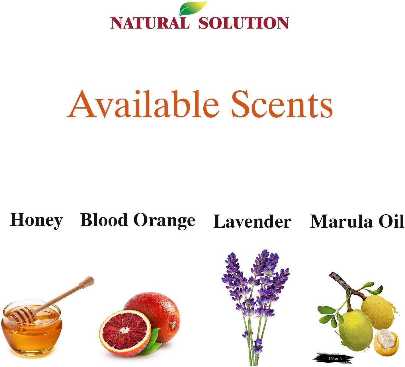 Natural Solution Hand Wash, enriched with moisturizing blood orange and Himalayan pink salt, comes in a 14 oz bottle (Pack of 3) for gentle cleansing and hydration