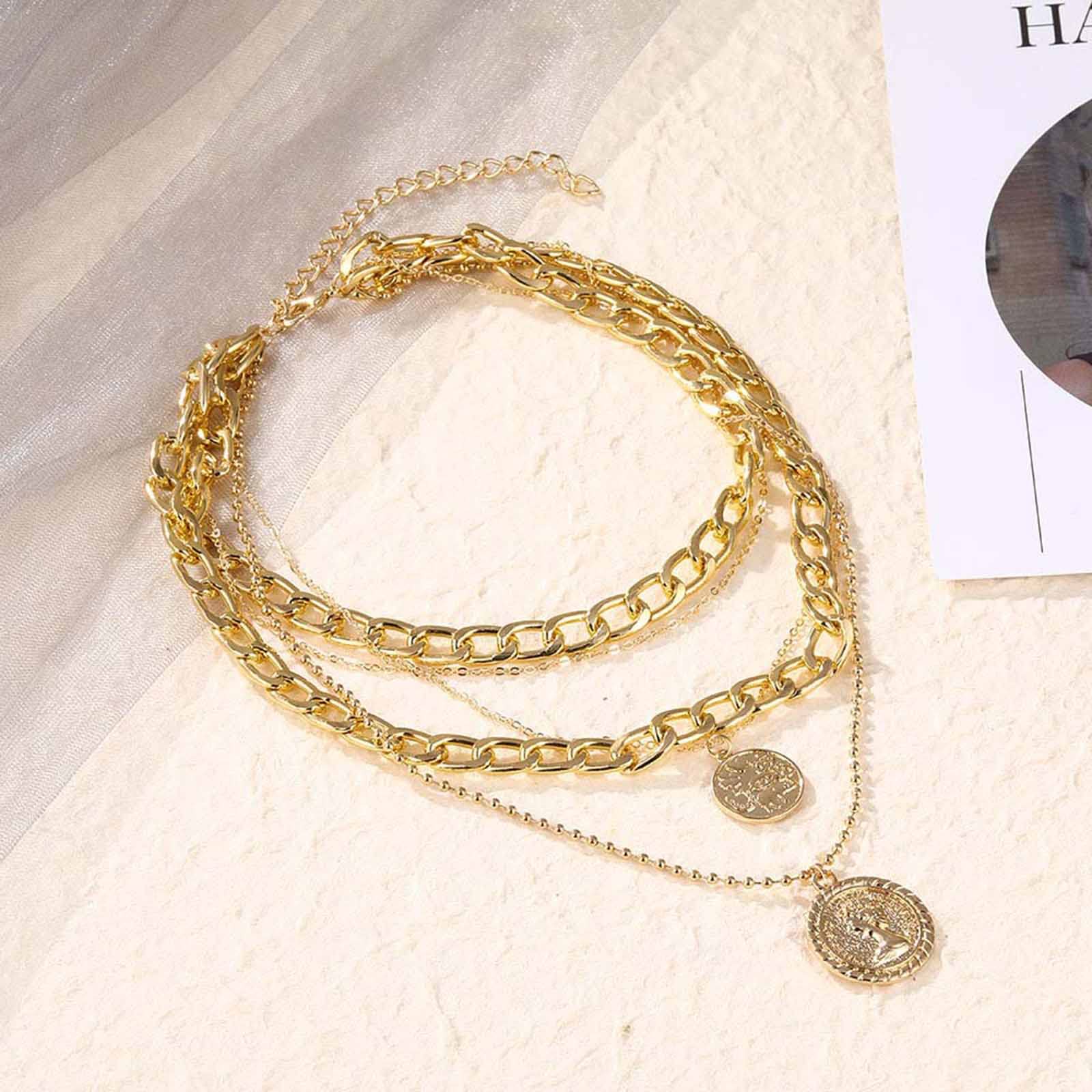 Collana Lunga Donna In Legno E Rame – Ciondolo Multistrato Vintage, Stile Boho, Corda In Velluto Marrone 90cm - 3