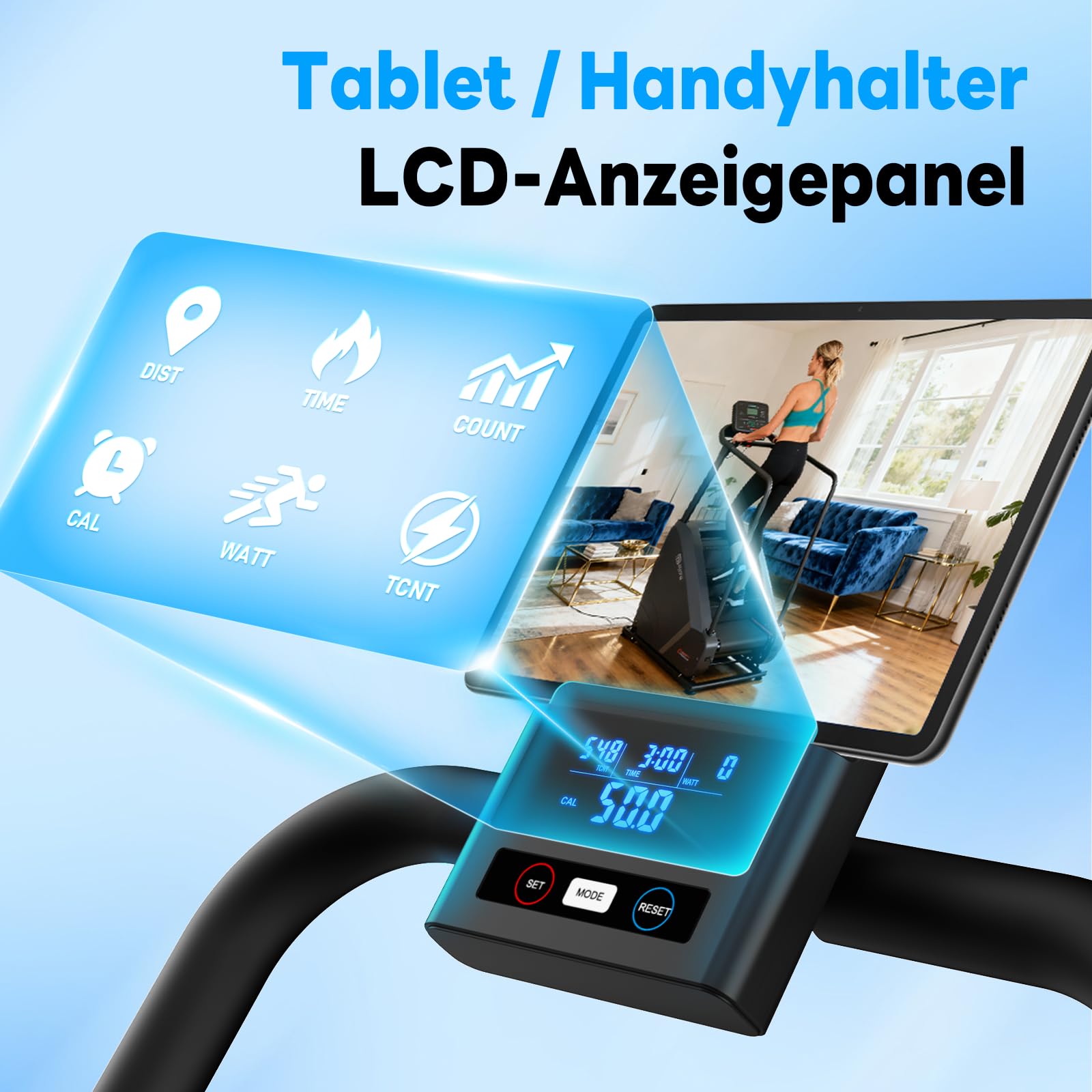 HXD-ERGO 2025 Magnetischer Stepper für Zuhause, Leiser Faltbarer Treppensteiger mit Einstellbarem Rahmen & Pedalwinkel, Ganzkörpertraining Heimtrainer(Dunkelgrau)