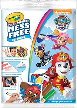 Crayola paw patrol color wonder mess free coloring pages & markers