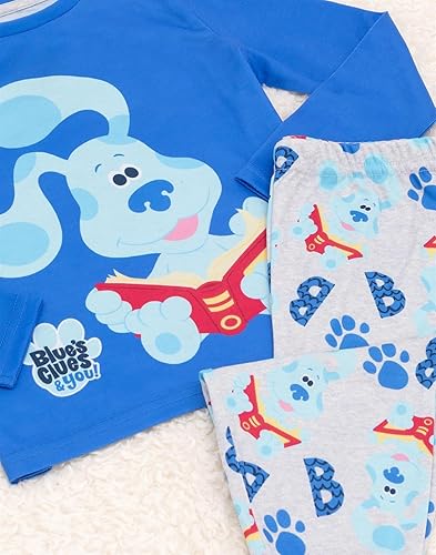 Miniatura 3 de Blue's Clues And You - Pijama para niños pequeños, conjunto de camiseta y pantalones, Azul