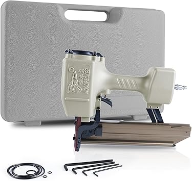Woodpecker 16-Gauge 7/16-Inch Medium Crown Construction Stapler, Fits 1-Inch to 2-Inch Length Staples, Pneumatic Heavy Duty Wide Crown Stapler Gun