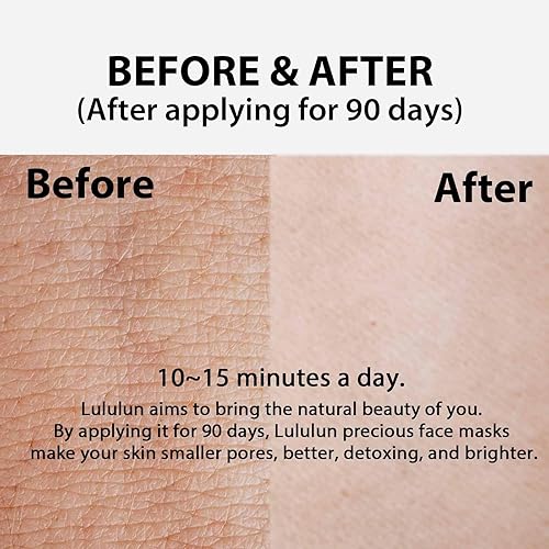 Miniatura 2 de Lululun 7EA - Máscara facial diaria para mujeres y hombres; mascarillas hidratantes para el cuidado de la piel con colágeno, ácido cítrico y