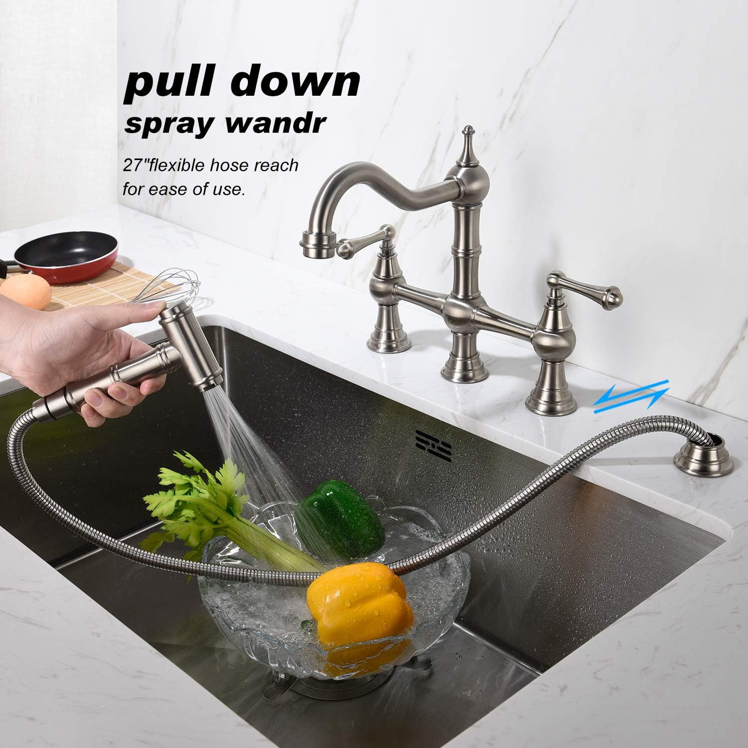Amazon Kitchen Sink Faucet with Side Sprayer – Smart, Stylish Water Efficiency