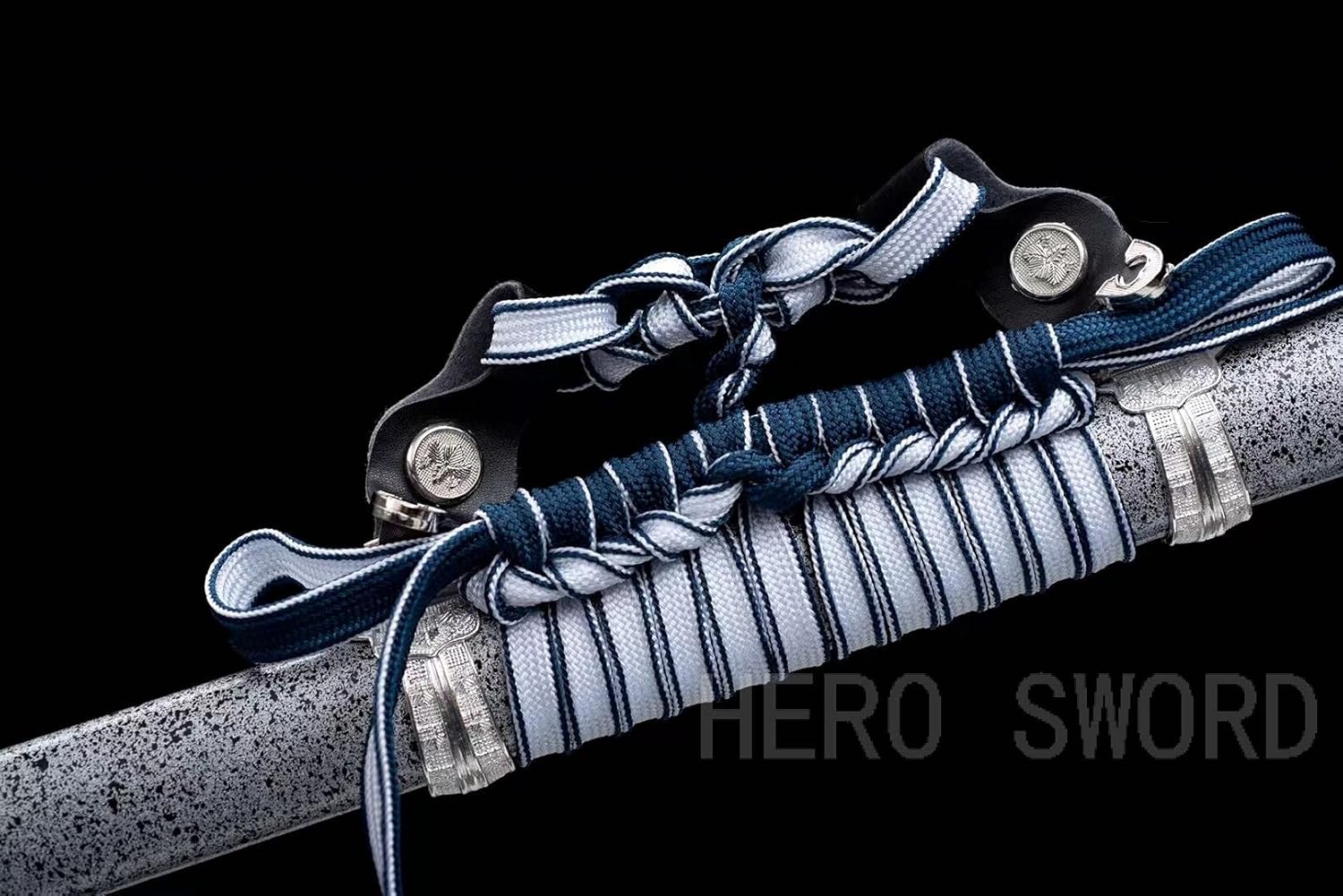 Sliver Dragon Ninja Traditional Handmade 9260 Spring Steel Japanese Samurai Sword Straight Blade Katana Full Tang Sharp Combat Ready