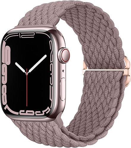 Miniatura 8 de Qimela Stretchy Solo Loop Bands Compatible with Apple Watch Band 38mm 40mm 41mm 42mm 44mm 45mm 49mm iWatch Series 8 7 6 5 4 3 2 1 SE
