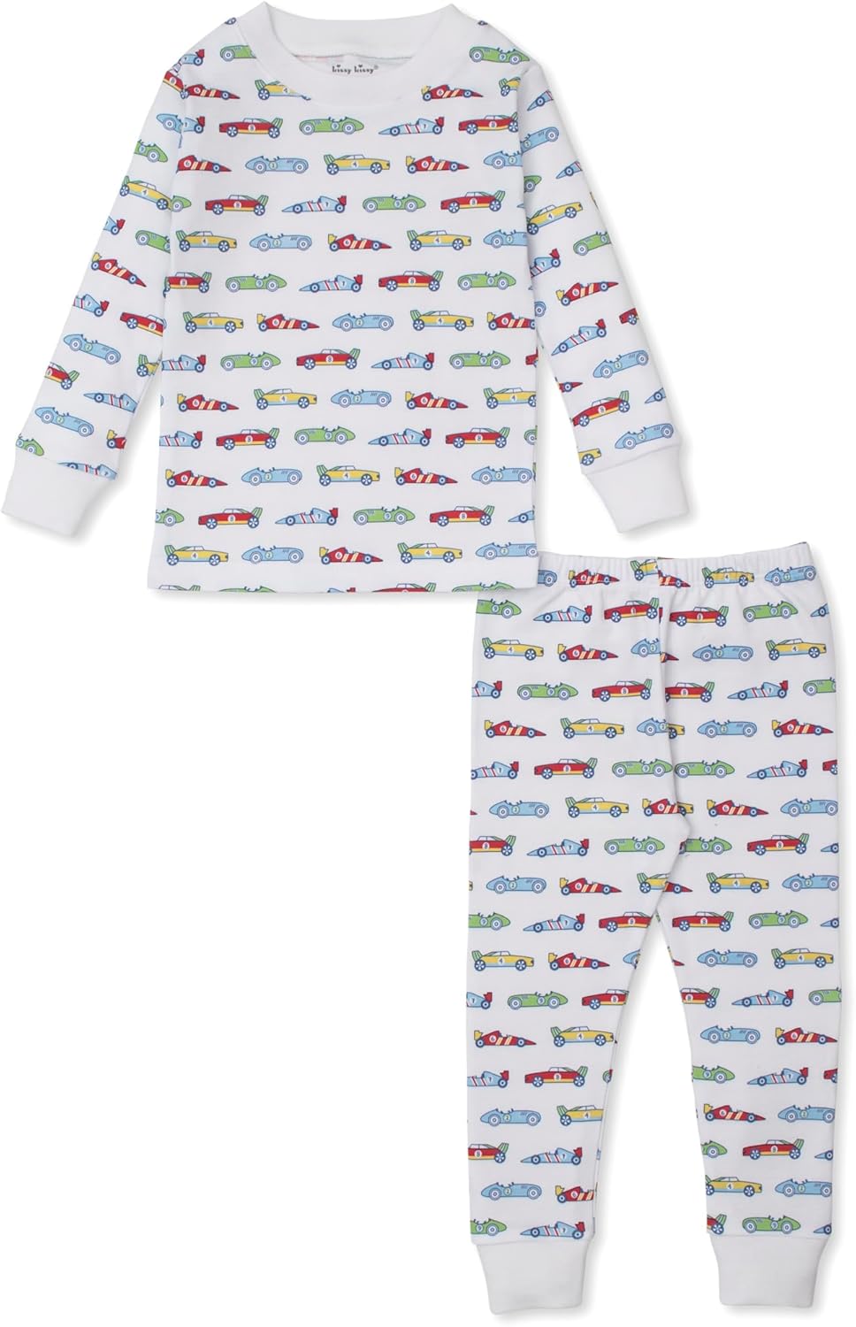 Kissy Kissy Boys Toddler Pajamas Speedway Print Long Pajamas