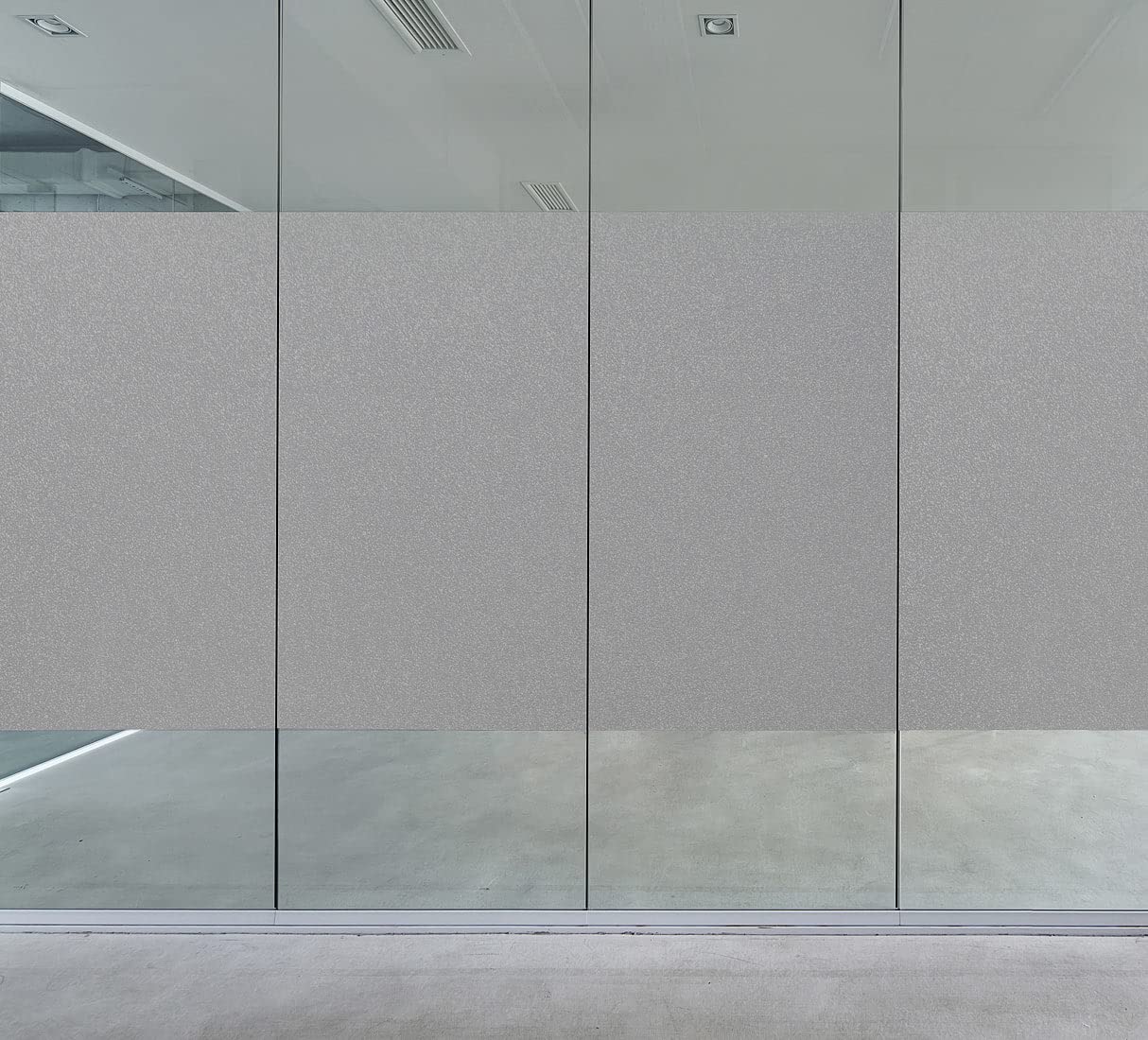 infactory Schutzfolie: 8er-Set Sichtschutzfolie, selbsthaftend, 60 x 200 cm, Grau-Matt (Sichtschutz Folie Badezimmer, Fensterfolie Sichtschutz anhaftend, 3D)