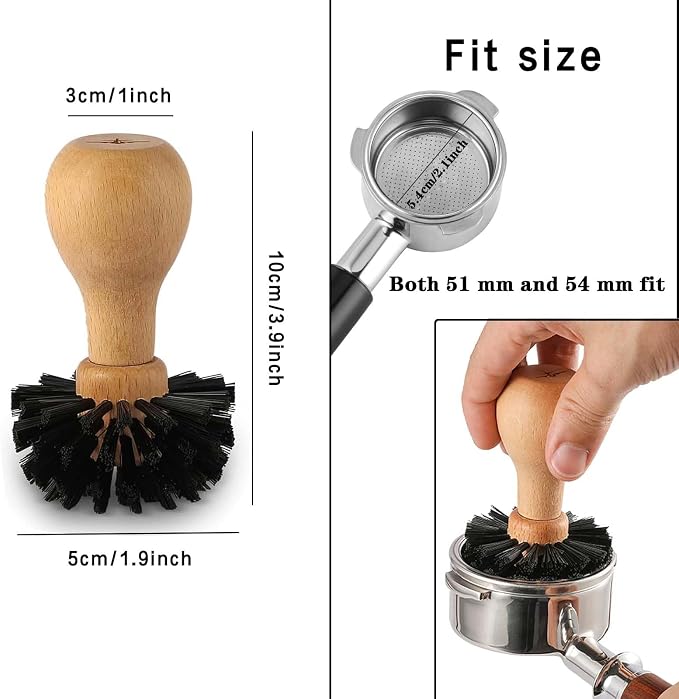Cepillo para Café, 3 Piezas, Cepillo para Máquina de Espresso miniatura 7