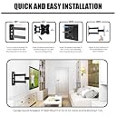 Caprigo Full Motion TV Wall Mount Bracket for 14 to 32 Inch LED/HD/Smart TV’s, Universal Heavy-Duty TV Stand for Wall with Swivel Rotation & Tilt Adjustments (M467) gallery image