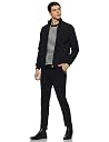 Amazon Brand - Symbol Men's Polyester Light Weight Casual Lined Standard Length Jacket (AW20-LW-SY-02_Black_S) gallery image