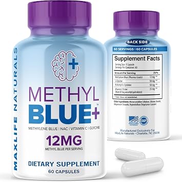 MAXLIFE NATURALS Methylene Blue12mg 60 Capsules
