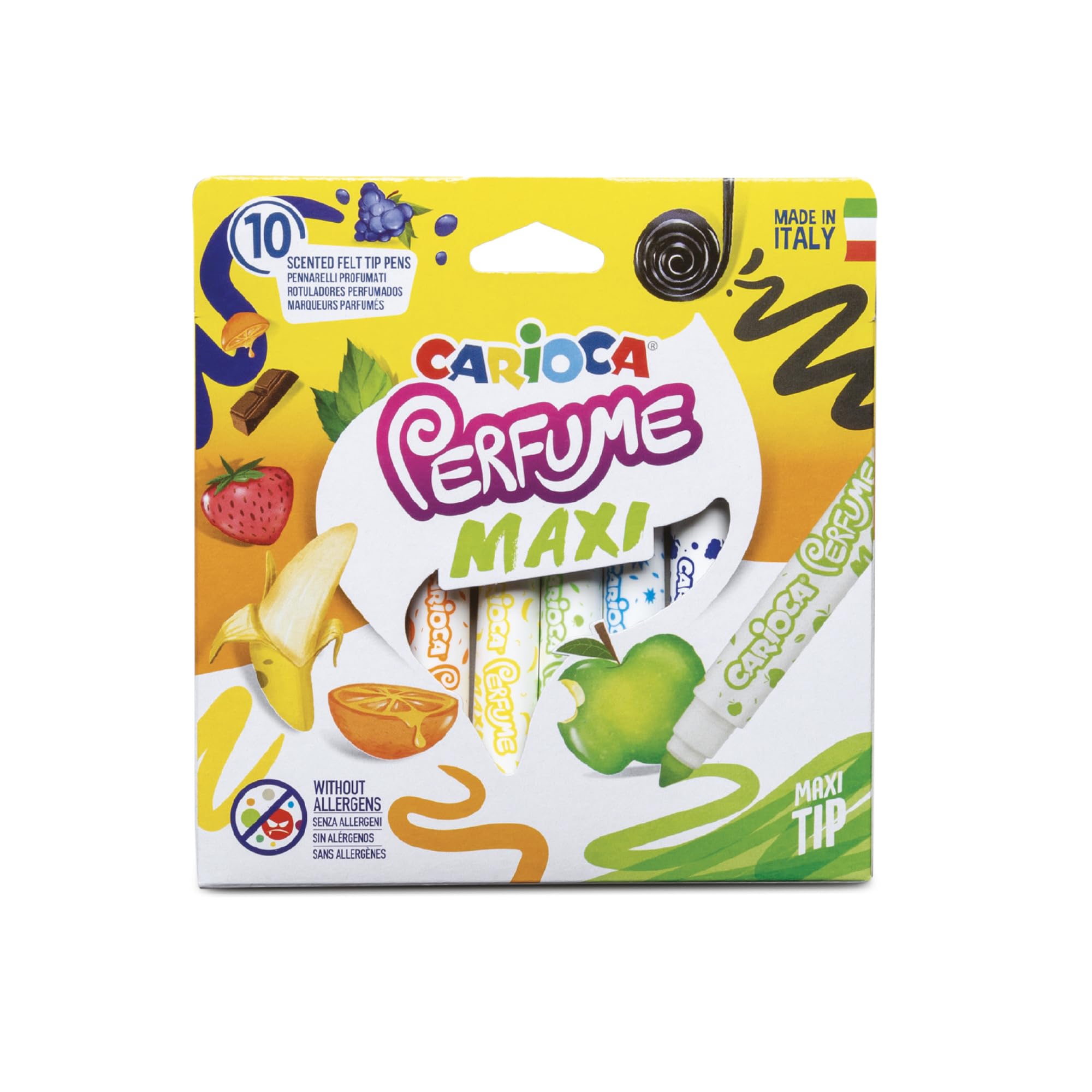 Carioca Kokulu Jumbo Keçeli Boya Kalemi 10'Lu