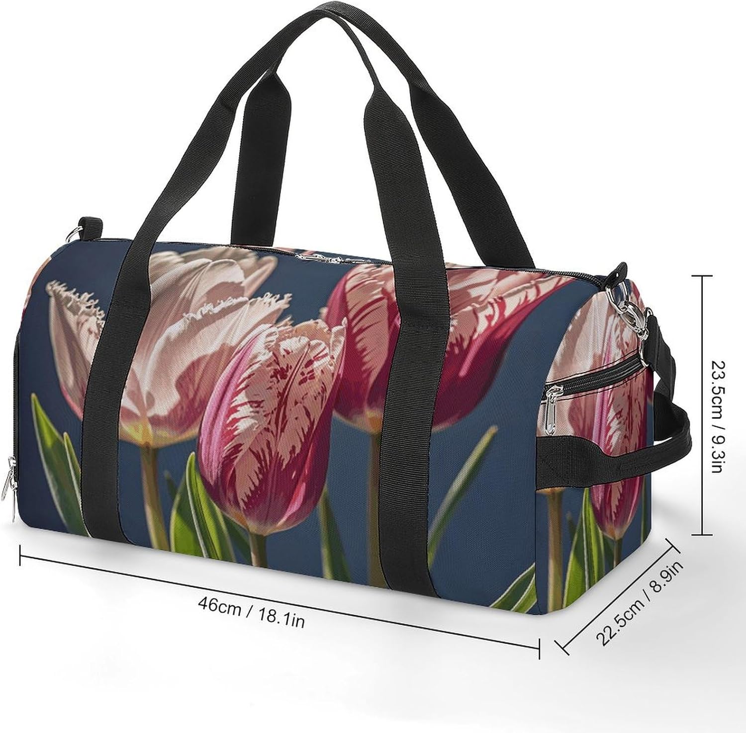 Gym Bag for Men Travel Duffle Bag Flowers Tote Bag Weekender Duffel Bag Weekender Bag for Sports