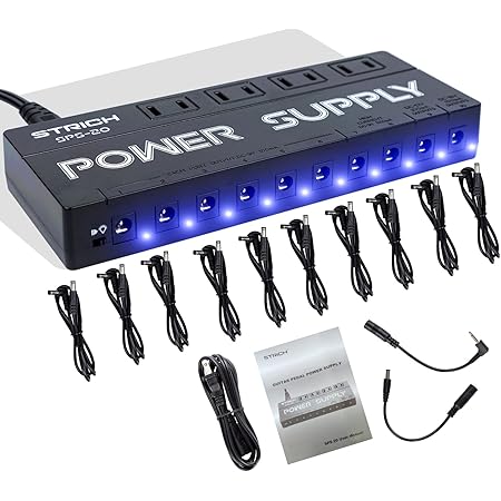 Rowin Guitar Pedal Power Supply 10 Geïsoleerde Dc ... – Vicedeal