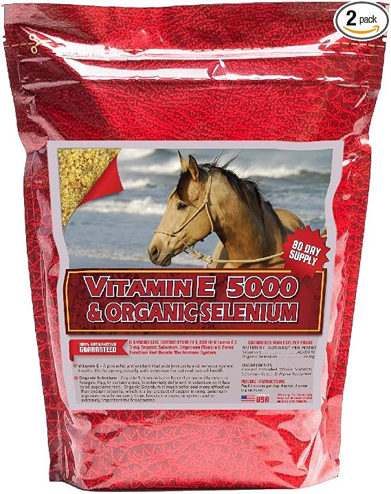 Vitamin E & Organic Selenium 10 lb, 5,000 IUs of Vitamin E and 3 mg of Organic Selenium per Dose