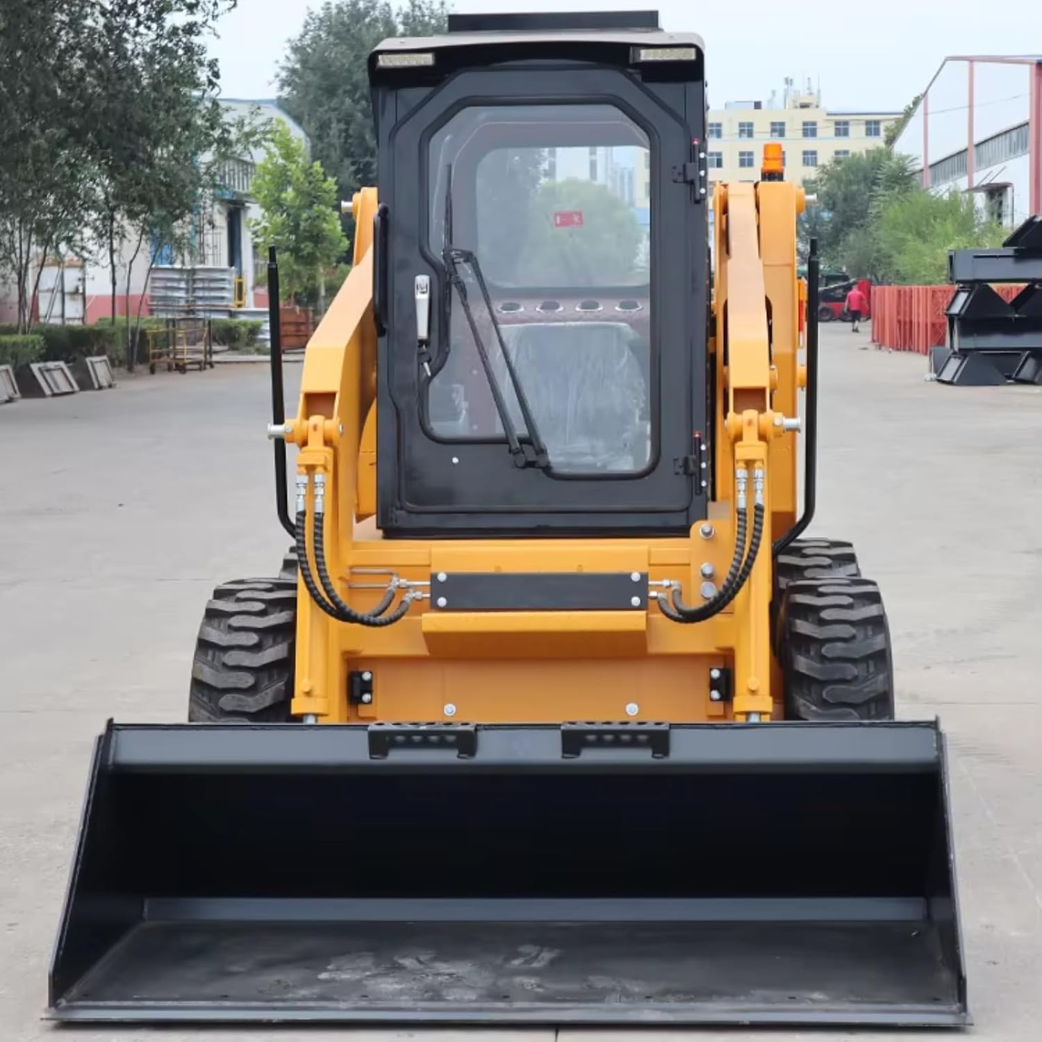 All-Terrain Skid Steer Loader with Attachments Skid-Steer for Snow Plowing, Trenching, Site Prep