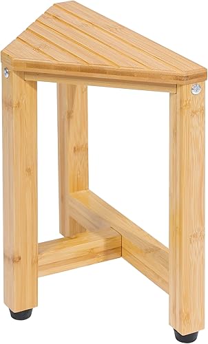 Miniatura 7 de TYYIHUA Taburete de ducha mejorado de 13.2 pulgadas para ducha interior, impermeable, reposapiés de ducha para afeitarse piernas, taburete de ducha