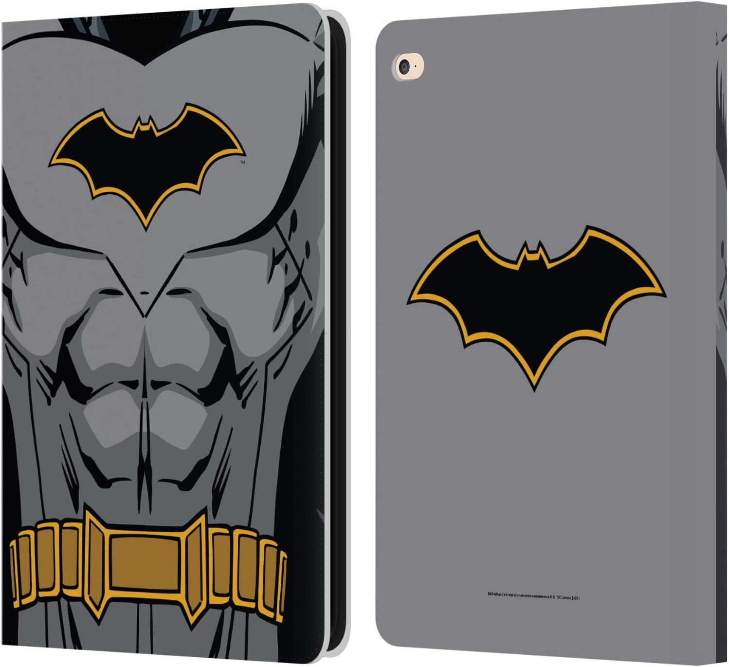 Head Case Designs Officially Licensed Batman DC Comics Rebirth Costume Logos Leather Wallet Case Compatible with Apple iPad Air 2 (2014)