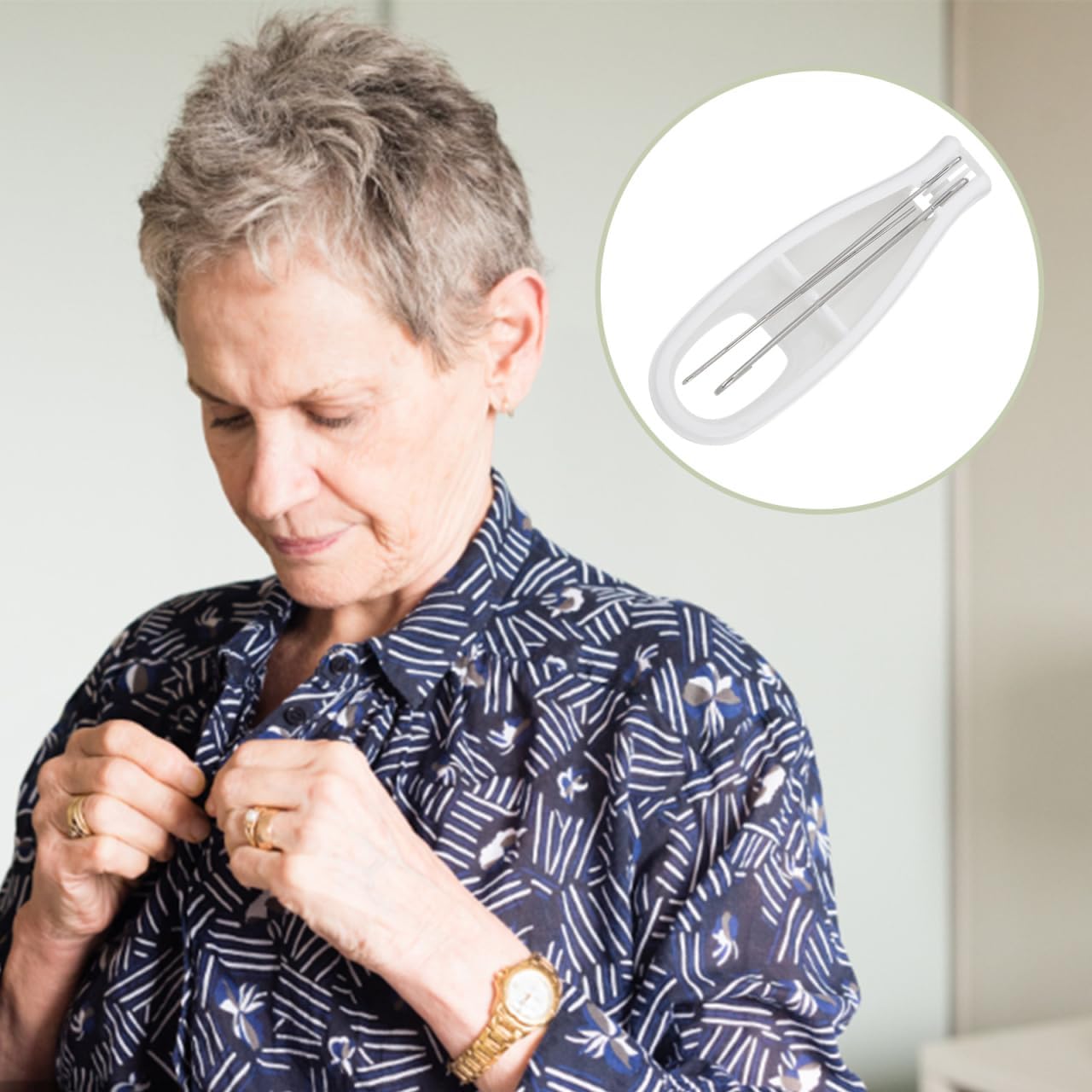 Helper Tool for Seniors Easy One-Handed Dressing Aid for Buttons and Zippers Non-Slip Handle for Comfort for Independent Living