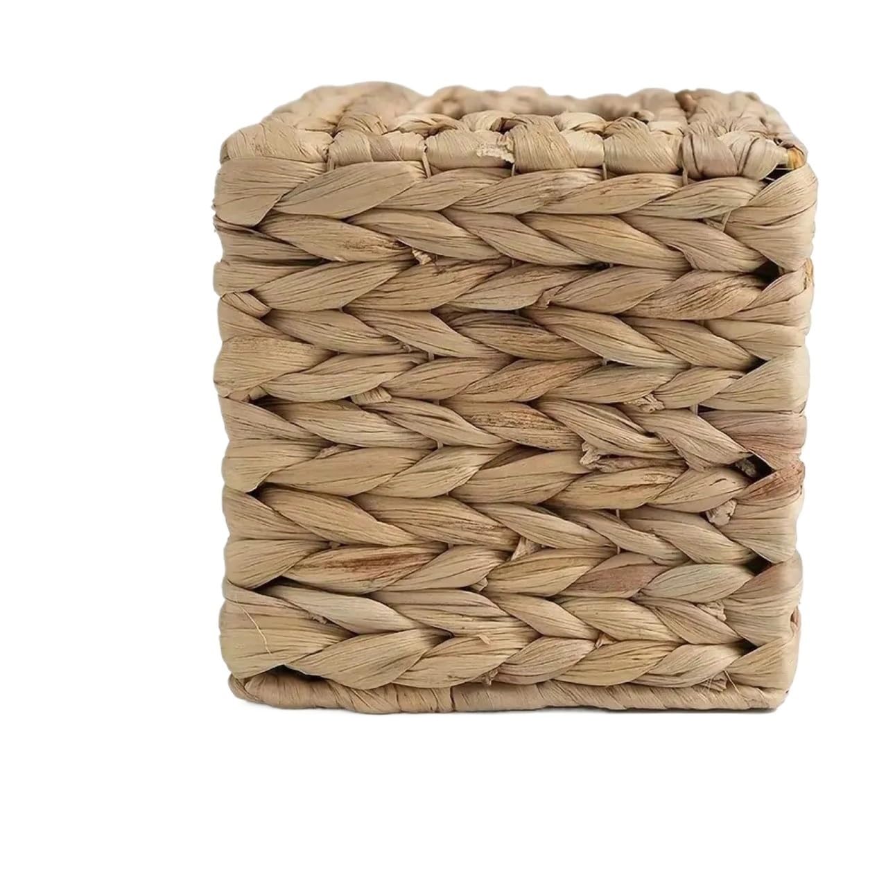 Hyacinth Woven Tissue Box Holder, Decorative Napkin Storage Container For Living Room & Dining