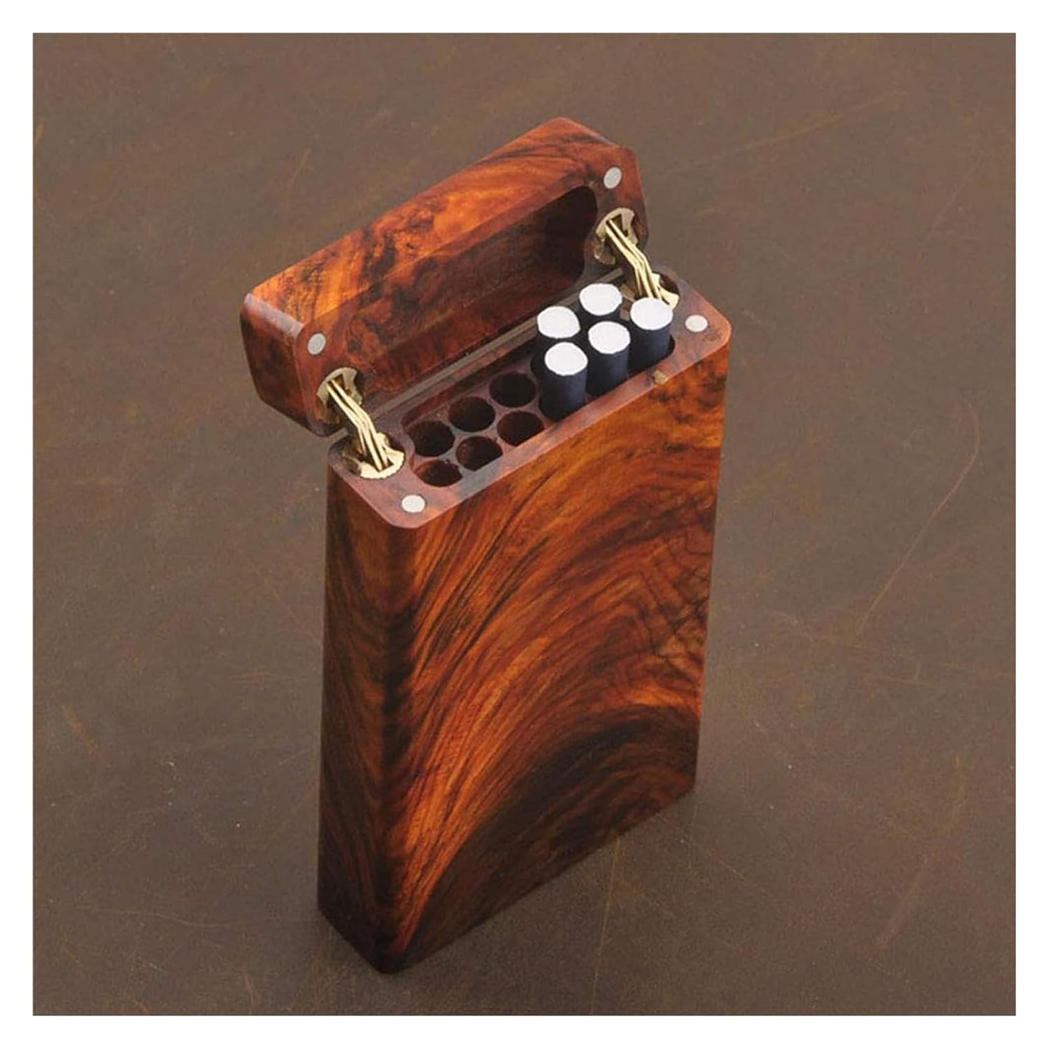 Cigarette case Cigarette Case Slim Portable Wooden Magnet Adsorption Clamshell Creative Control Design Cases