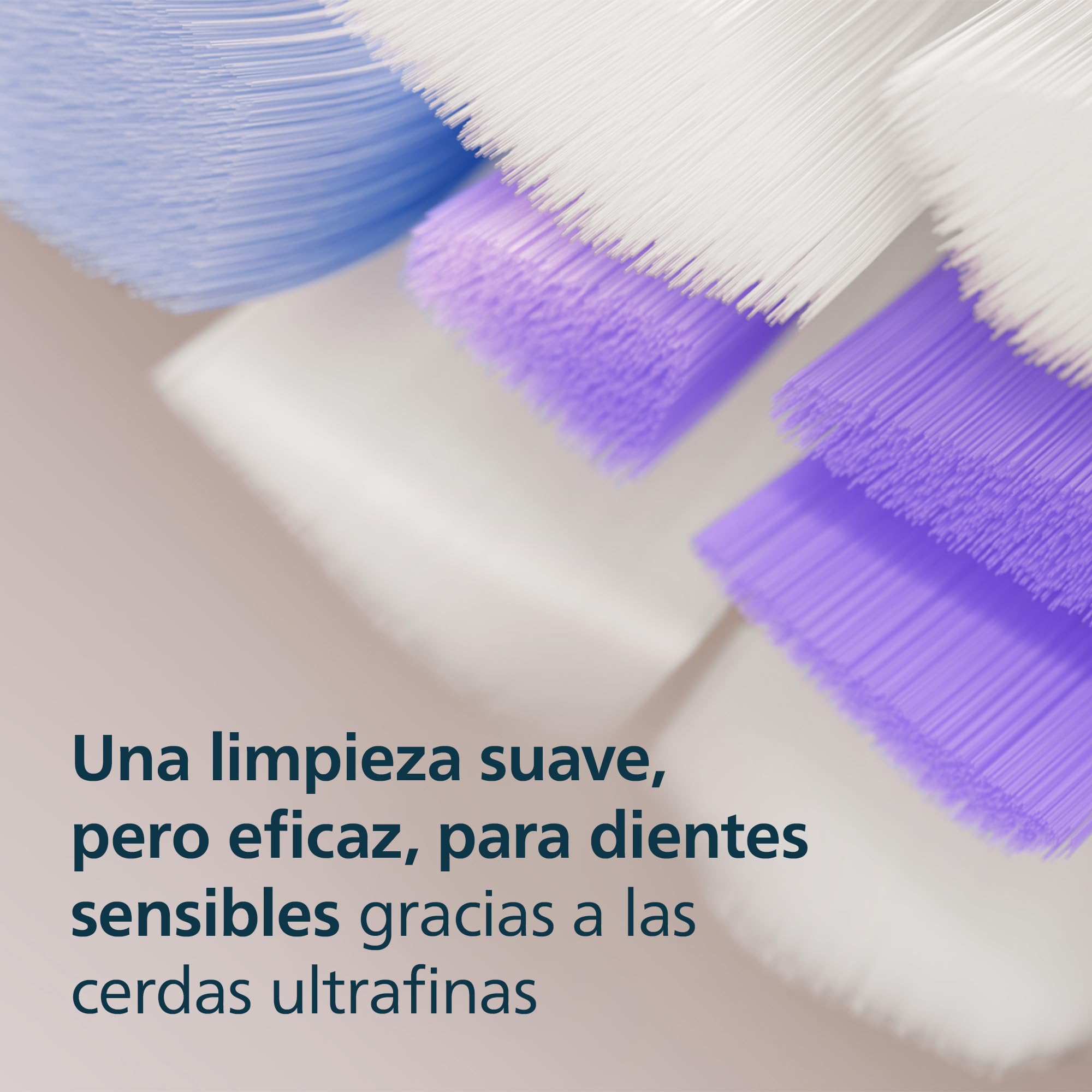 Philips Sonicare S2 Sensitive, cabezales de cepillo dental de repuesto originales, blanco, paquete de 6, HX6056/87