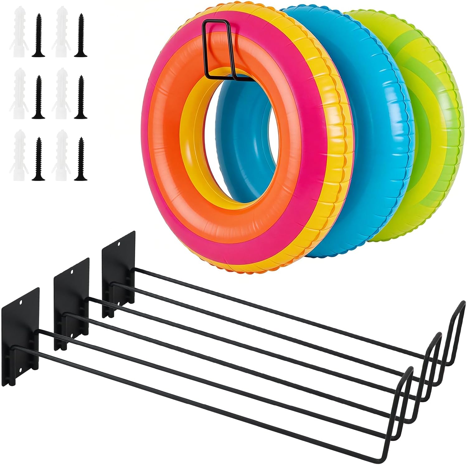 Amazon.com: MUOUAKATE 3 Pcs Pool Float Storage Holder, 17.3 Inch Wall ...