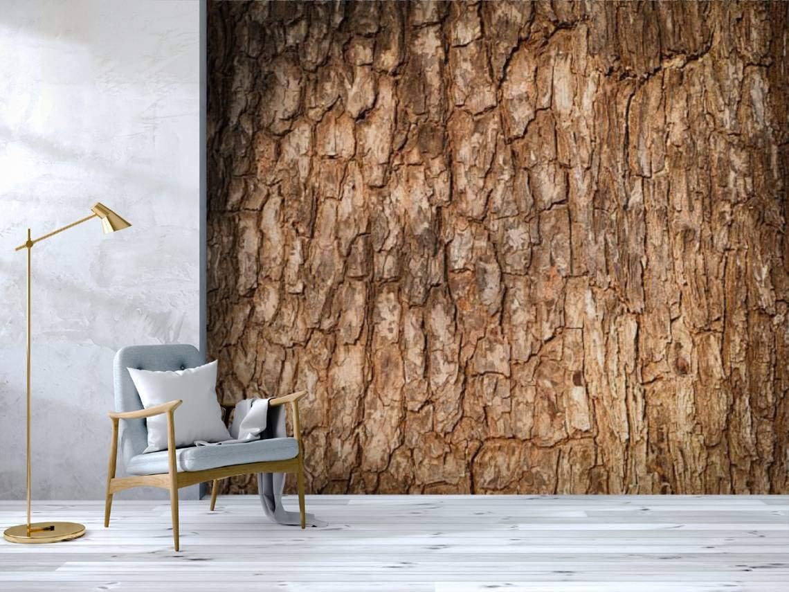Self Adhesive Wallpaper Roll Paper Tree bark Texture Nature Wood Removable Peel and Stick Wallpaper Decorative Wall Mural Posters Home Covering Interior Film