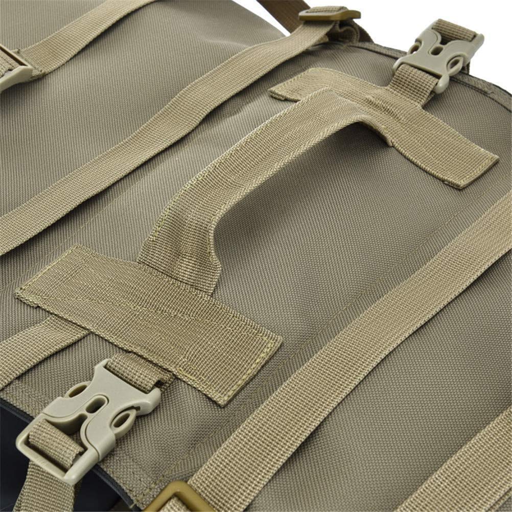 50L Satteltaschen für Fahrrad Gepäckträger Wasserdicht, Double Bike Bag Taschen Einstellbare Große Kapazität Polyester Fahrradtasche Reflektierende Bänder Fahrradgepäckträgertaschen Hinten,Army green