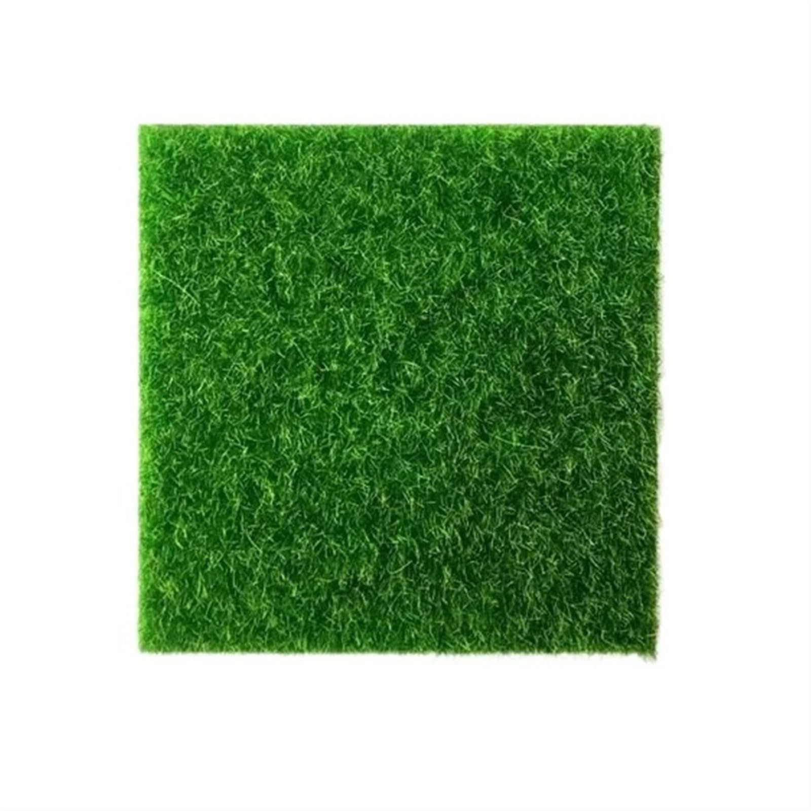 Tapis synthétique haut de gamme gazon artificiel 15x15cm pour aménagement extérieur
