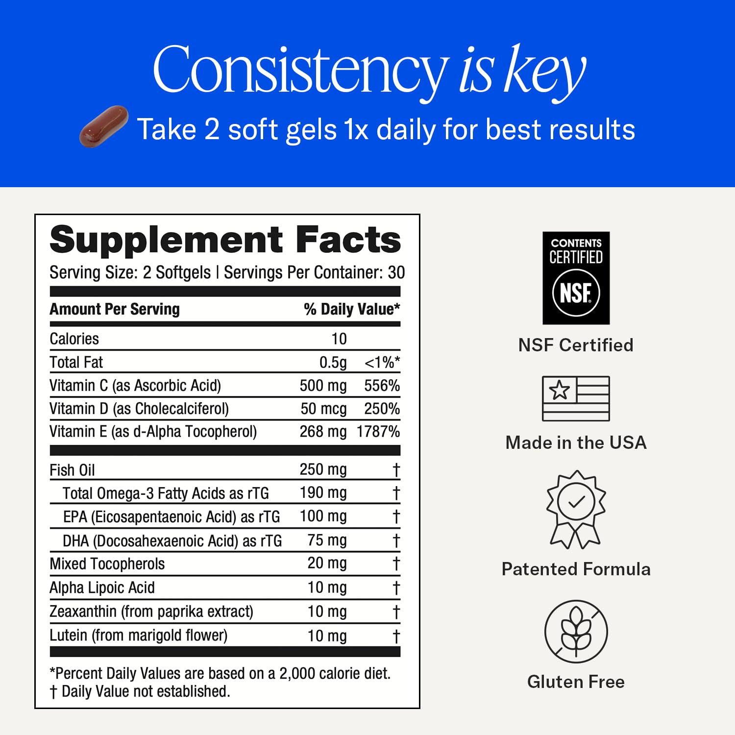 EyePromise Macular Health Eye Vitamins - 60 Softgels, 30-Day Supply — Amazon image 6