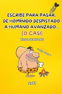 BLOC DE NOTAS: HOJAS BLANCAS: Libreta original amigo invisible- Regalo original fin de curso- Libreta hojas blancas con fr...