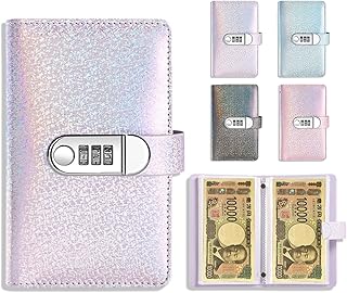 【2025新登場·貯金ノート】雲見 お札 貯金箱 100枚収納 お金仕分け 貯金箱 札 ロック付き 封筒貯金 貯金バインダー 本型 隠し金庫 子供 大人用 おしゃれ 可愛い 貯金 手帳 プレゼント ギフト 災害グッズ (パープル)