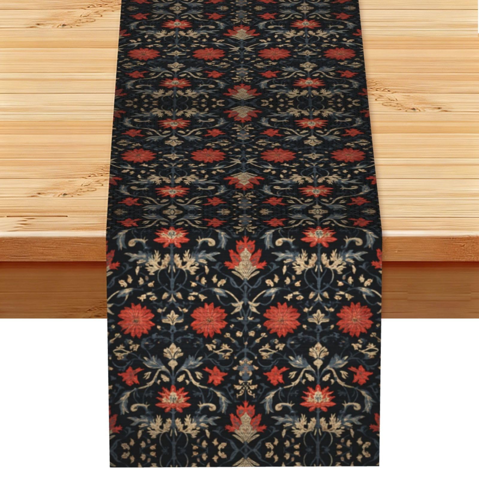 Continuation of the pattern Linen Feel Table Runner Wedding Party Home Decoration