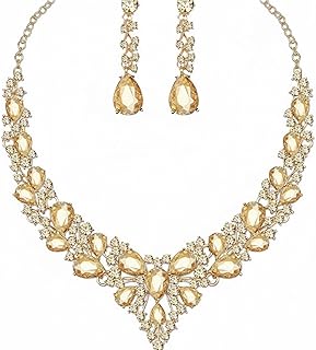 [J's select] ベリーダンス 社交ダンス レディース パーティー ネックレス ピアス 金 (ゴールド)