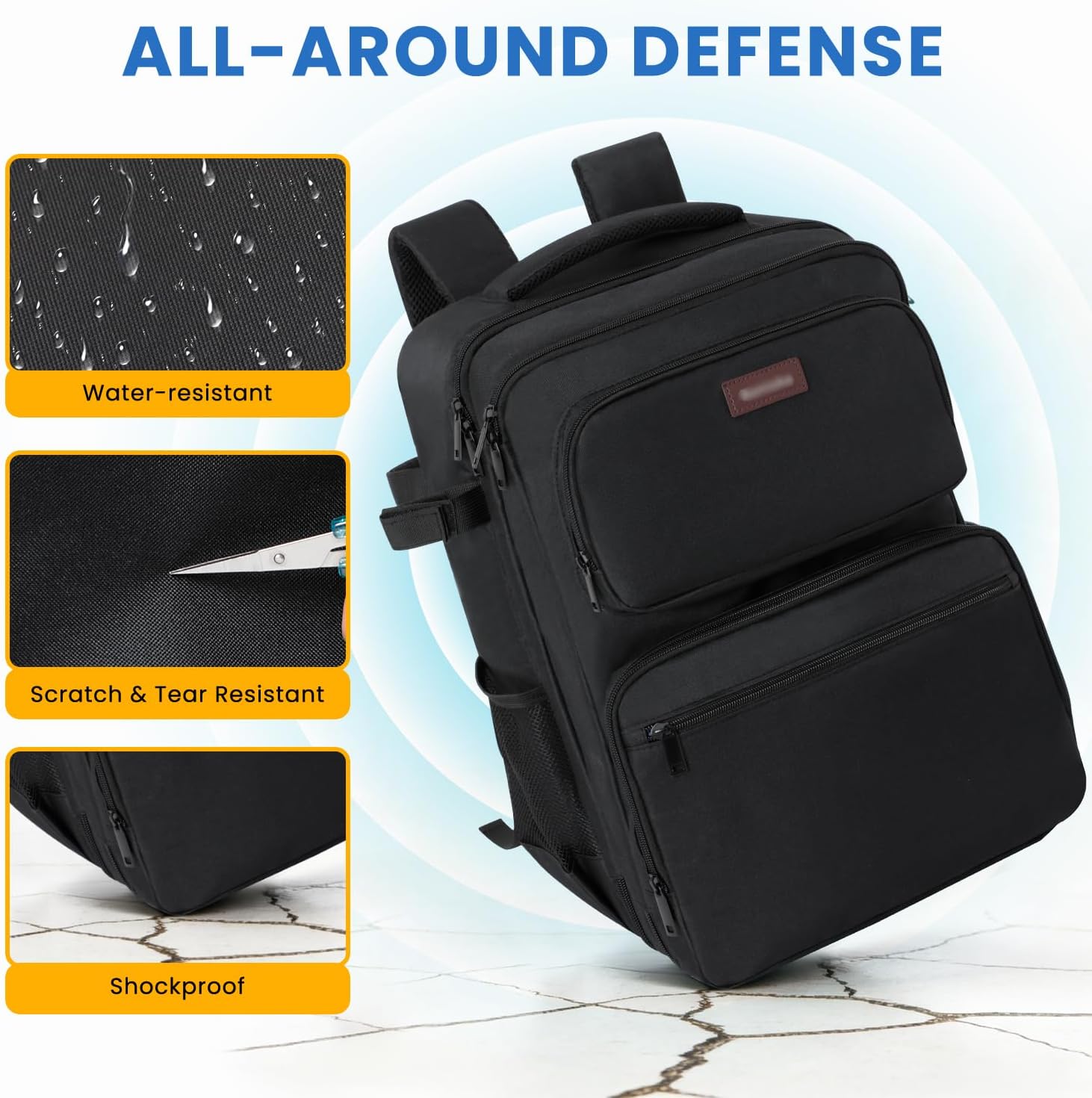 Audio Mixer Travel Case Bag Compatible with RODECaster Pro, RODECaster Pro II,Yamaha MG10XU,RC Duo, Protective DJ Mixer Backpack with Multiple Pockets for Microphones, Cables & Podcast Equipment