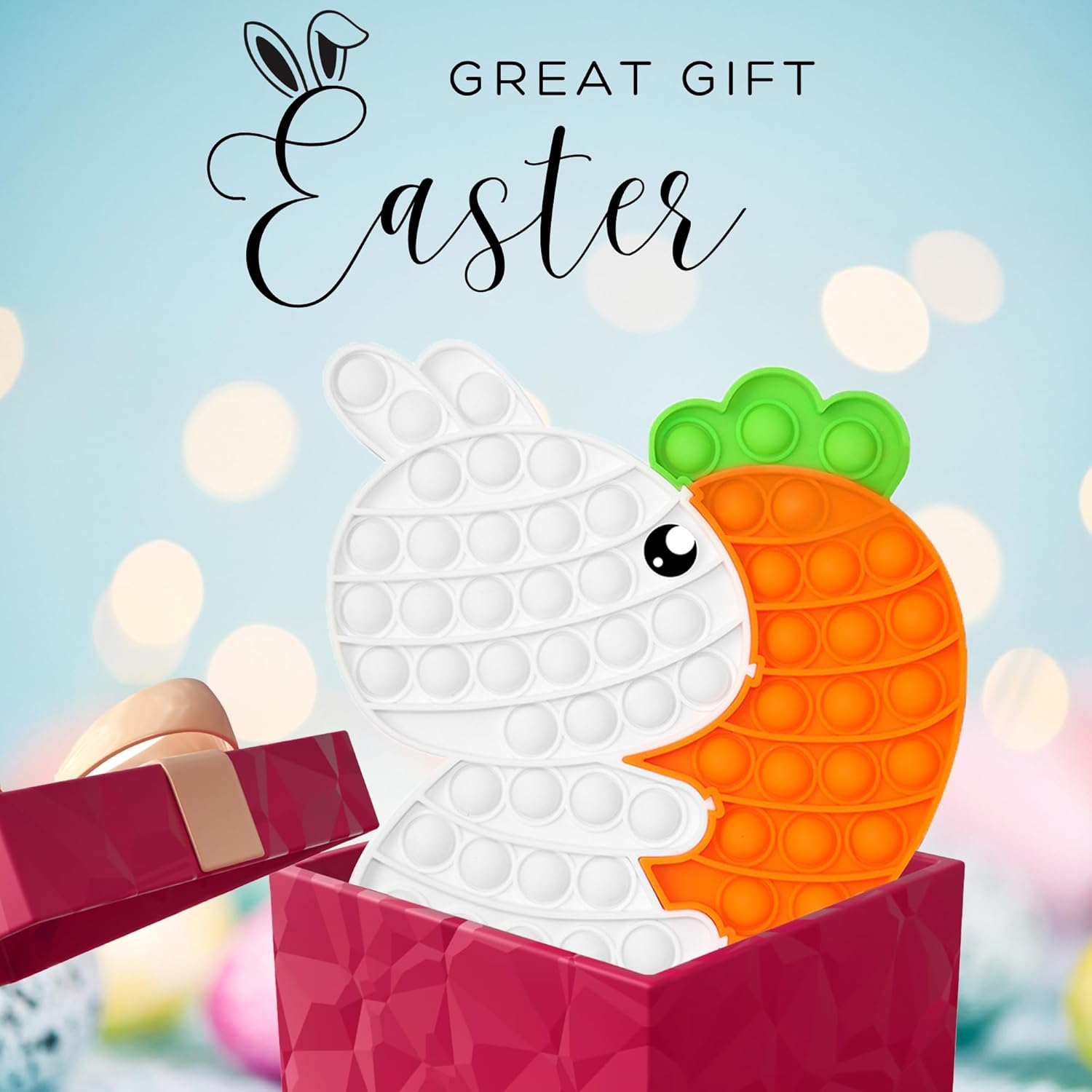 Easter Bunny Popper Fidget Toy