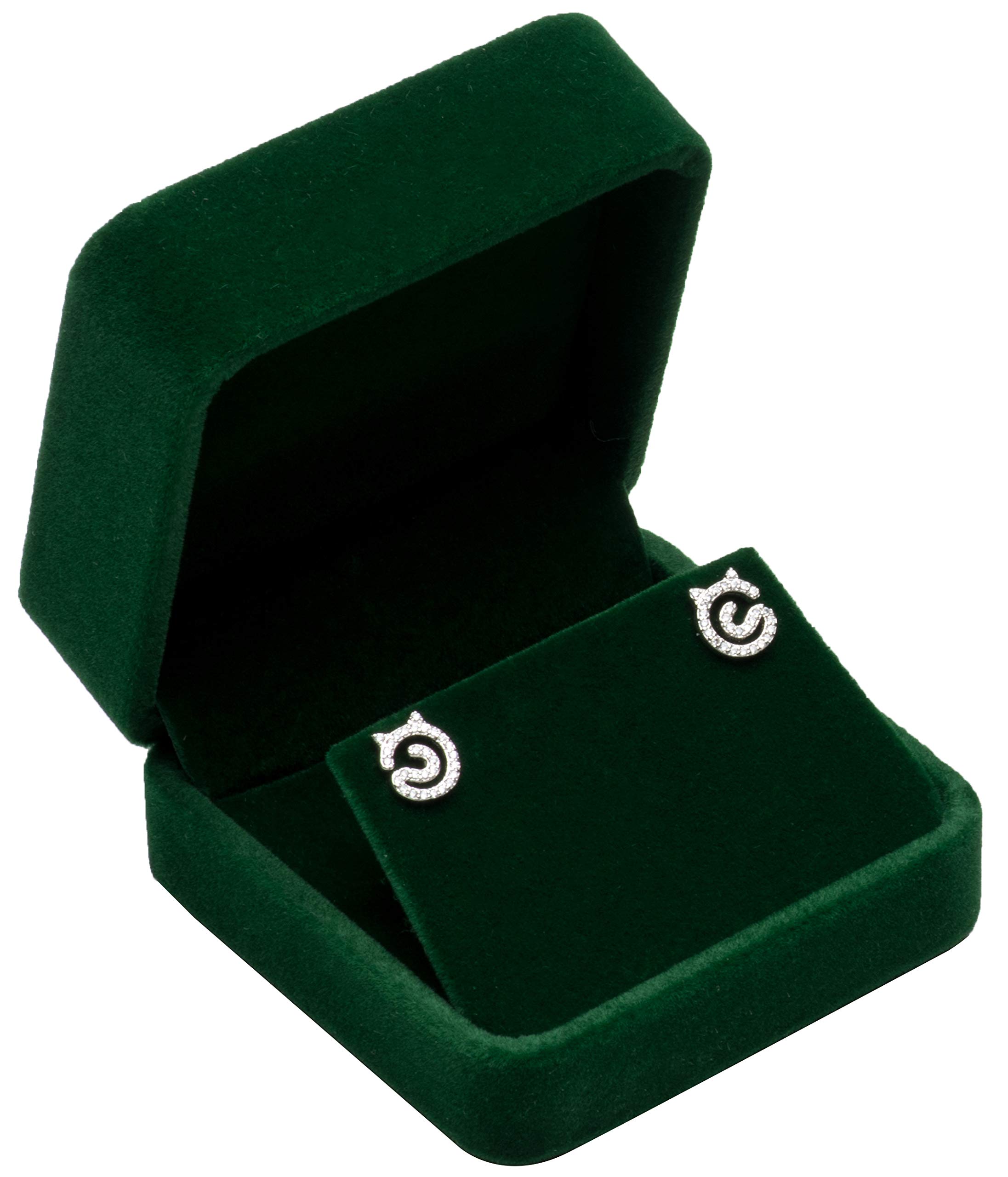 Amazon.com: Giftop Velvet Earring Gift Boxes Jewelry Box (Green